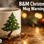 b&m christmas mug warning