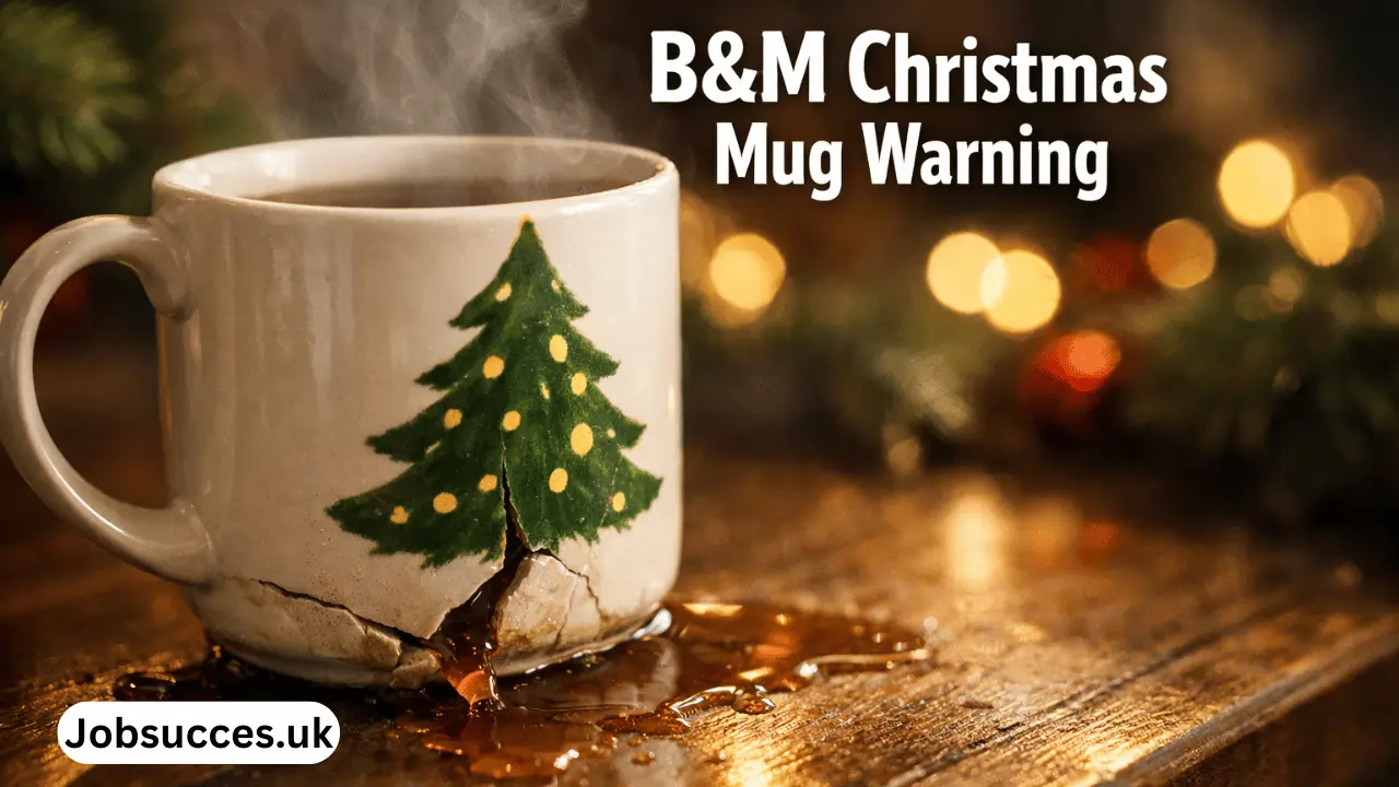b&m christmas mug warning